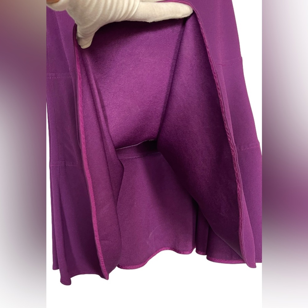 ❌SOLD❌Prada Purple Sleeveless Fit & Flare Midi Dress Size IT 42 - Picture 16 of 17